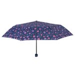 Fashion, accesorii si bijuterii - Femei - Accesorii femei - Alte accesorii femei - Umbrela dama MINI manuala Perletti albastru cu flori - Infinity.ro