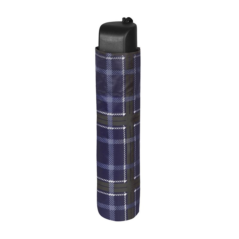 Fashion, accesorii si bijuterii - Barbati - Accesorii barbati - Alte accesorii barbati - Umbrela barbati MINI manuala Perletti scottish blue squares - Infinity.ro