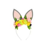 Fashion, accesorii si bijuterii - Copii - Accesorii copii - Accesorii pentru par copii - Bentita Zooky alba cu floricele - Infinity.ro