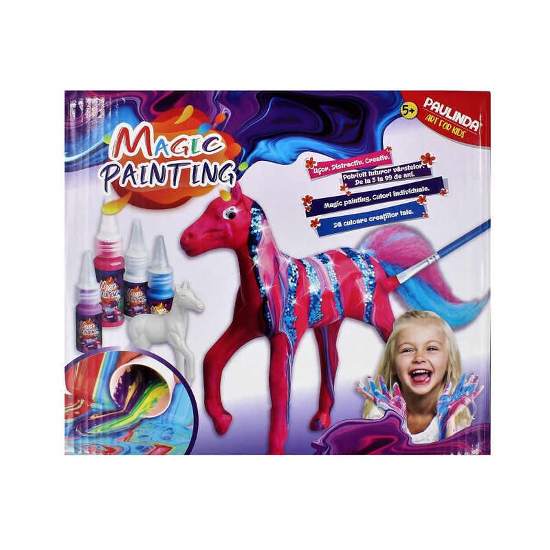 Jucarii, Copii si Bebe - Jucarii si jocuri - Jucarii & jocuri educative - Seturi pictura si desen - Set creativ pictura calut baieti fete - Infinity.ro