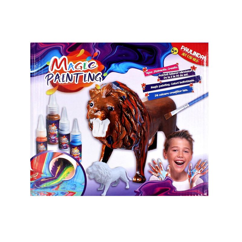 Jucarii, Copii si Bebe - Jucarii si jocuri - Jucarii & jocuri educative - Seturi pictura si desen - Set creativ pictura leu baieti fete - Infinity.ro