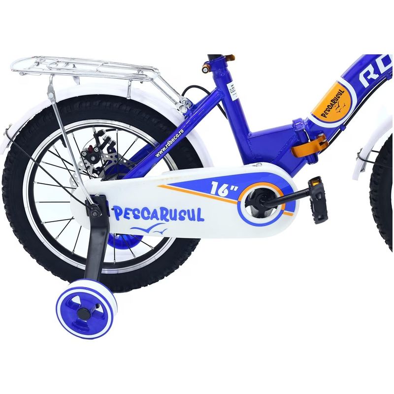 Sport si Outdoor - Ciclism - Biciclete pentru copii - Bicicleta Go Kart 16 inch RDB,pentru copii 4-6 ani, disc frana fata/spate, culoare albastru - Infinity.ro