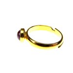 Fashion, accesorii si bijuterii - Femei - Bijuterii femei - Inele femei - Inel reglabil argint placat cu aur ametist natural 6 MM - Infinity.ro