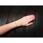 Fashion, accesorii si bijuterii - Femei - Bijuterii femei - Bratari femei - Bratara argint placata cu aur 24K si hematit natural - Infinity.ro