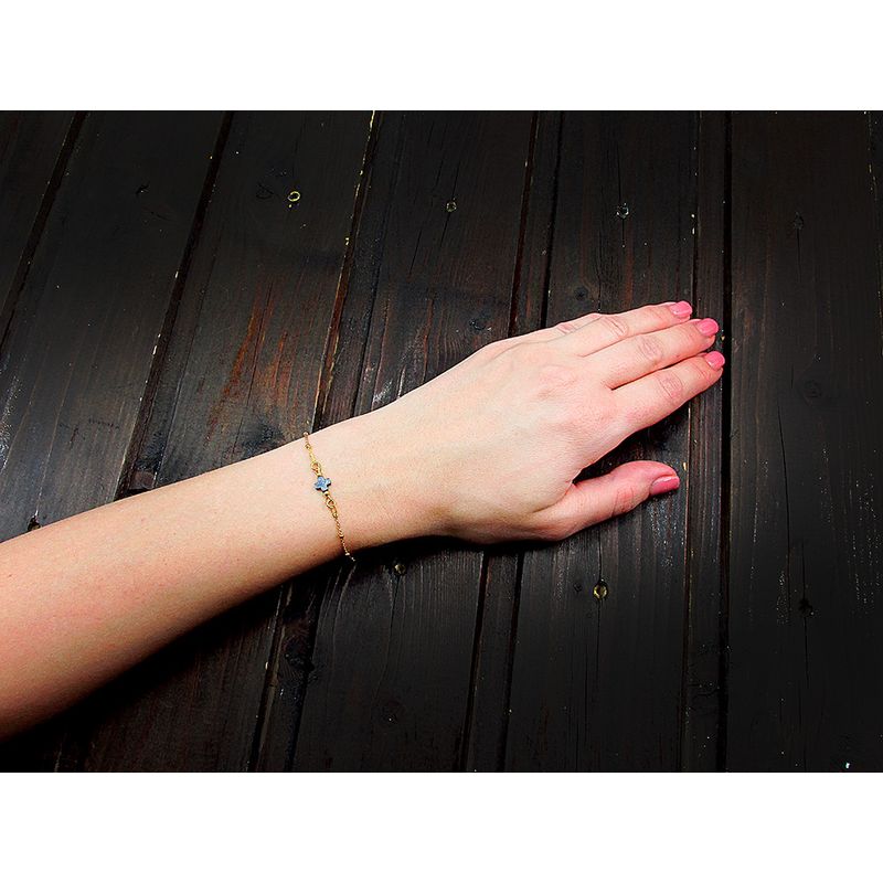 Fashion, accesorii si bijuterii - Femei - Bijuterii femei - Bratari femei - Bratara argint placata cu aur 24K si hematit natural - Infinity.ro