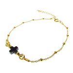 Fashion, accesorii si bijuterii - Femei - Bijuterii femei - Bratari femei - Bratara argint placata cu aur 24K si hematit natural - Infinity.ro