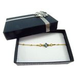 Fashion, accesorii si bijuterii - Femei - Bijuterii femei - Bratari femei - Bratara argint placata cu aur 24K si hematit natural - Infinity.ro