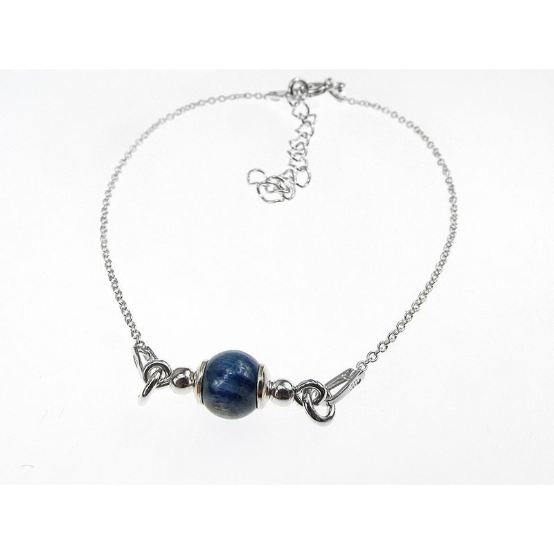 Fashion, accesorii si bijuterii - Femei - Bijuterii femei - Bratari femei - Bratara argint cu Kianit natural 6 MM - Infinity.ro