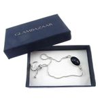 Fashion, accesorii si bijuterii - Femei - Bijuterii femei - Bratari femei - Bratara argint reglabila cu lapis lazuli 14x10 MM - Infinity.ro