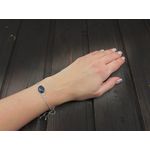 Fashion, accesorii si bijuterii - Femei - Bijuterii femei - Bratari femei - Bratara argint reglabila cu lapis lazuli 14x10 MM - Infinity.ro