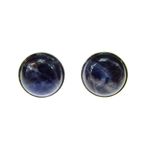 Fashion, accesorii si bijuterii - Femei - Bijuterii femei - Cercei femei - Cercei argint cu sodalit albastru natural 10 MM - Infinity.ro