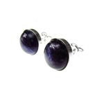 Fashion, accesorii si bijuterii - Femei - Bijuterii femei - Cercei femei - Cercei argint cu sodalit albastru natural 10 MM - Infinity.ro