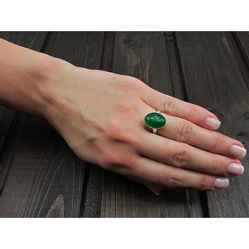 Fashion, accesorii si bijuterii - Femei - Bijuterii femei - Cercei femei - Set argint cu agate verzi 14x10 MM si lantisor inclus - Infinity.ro