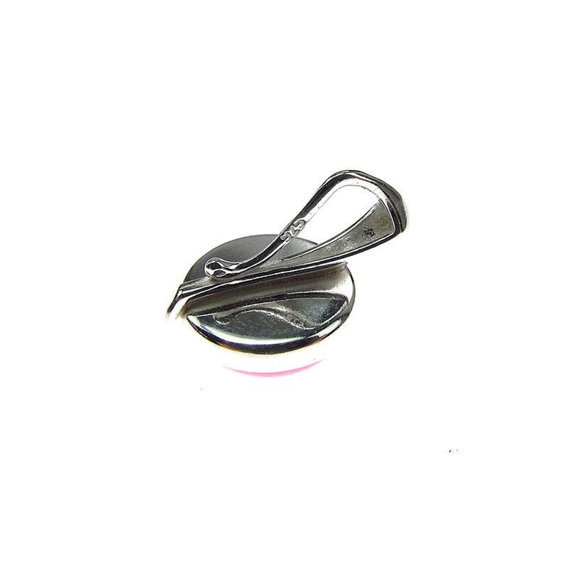 Fashion, accesorii si bijuterii - Femei - Bijuterii femei - Pandantive femei - Pandantiv argint cu jad roz natural10 MM - Infinity.ro