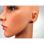 Fashion, accesorii si bijuterii - Femei - Bijuterii femei - Cercei femei - Cercei argint cu sodalit albastru natural 10 MM - Infinity.ro