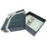 Fashion, accesorii si bijuterii - Femei - Bijuterii femei - Cercei femei - Cercei argint coroana perle de cultura gri 8 MM - Infinity.ro