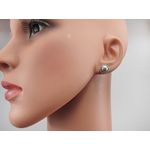 Fashion, accesorii si bijuterii - Femei - Bijuterii femei - Cercei femei - Cercei argint coroana perle de cultura gri 8 MM - Infinity.ro