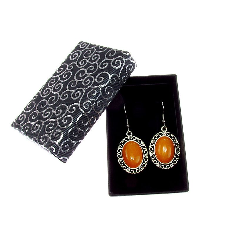 Fashion, accesorii si bijuterii - Femei - Bijuterii femei - Cercei femei - Cercei candelabru filigran cu jad galben - Infinity.ro