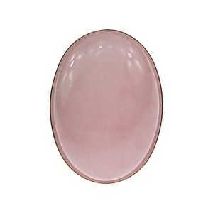 Inel argint reglabil masiv cu cuart roz 25x18 MM