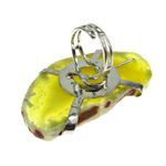 Fashion, accesorii si bijuterii - Femei - Bijuterii femei - Inele femei - Inel reglabil statement masiv cu agat galben 5A - Infinity.ro