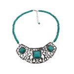 Fashion, accesorii si bijuterii - Femei - Bijuterii femei - Coliere femei - Colier statement romantic turcoaze - Infinity.ro