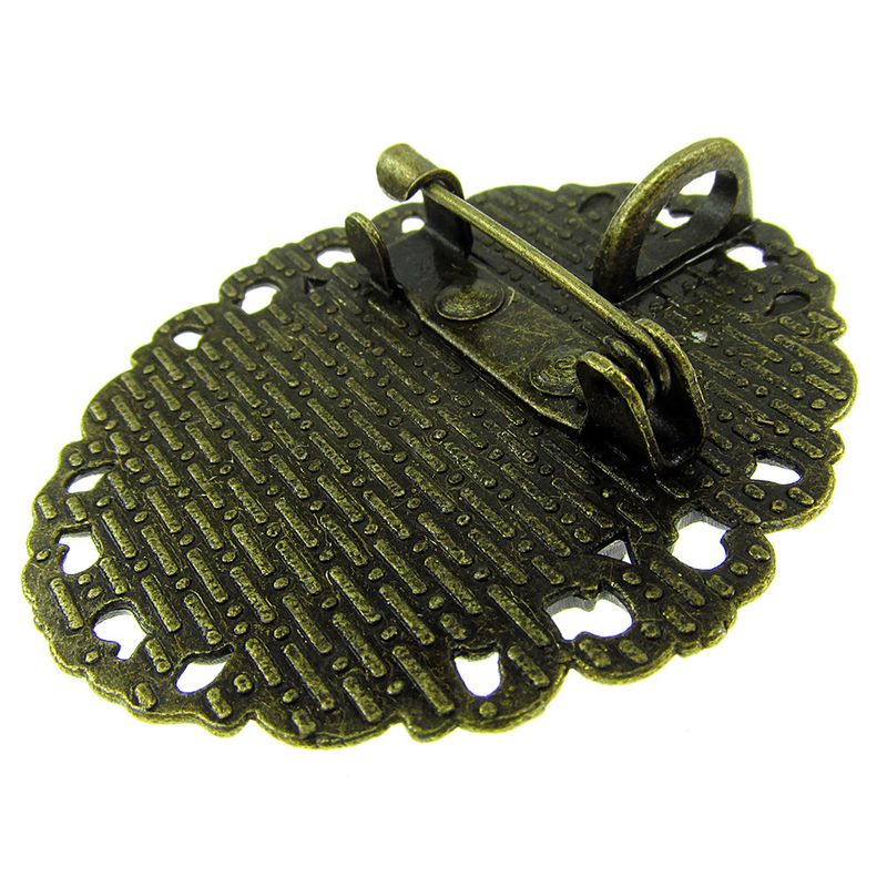 Fashion, accesorii si bijuterii - Femei - Bijuterii femei - Brose femei - Brosa/pandantiv bronz antic cu lapis lazuli natural - Infinity.ro