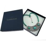 Fashion, accesorii si bijuterii - Femei - Bijuterii femei - Coliere femei - Colier statement romantic turcoaze - Infinity.ro