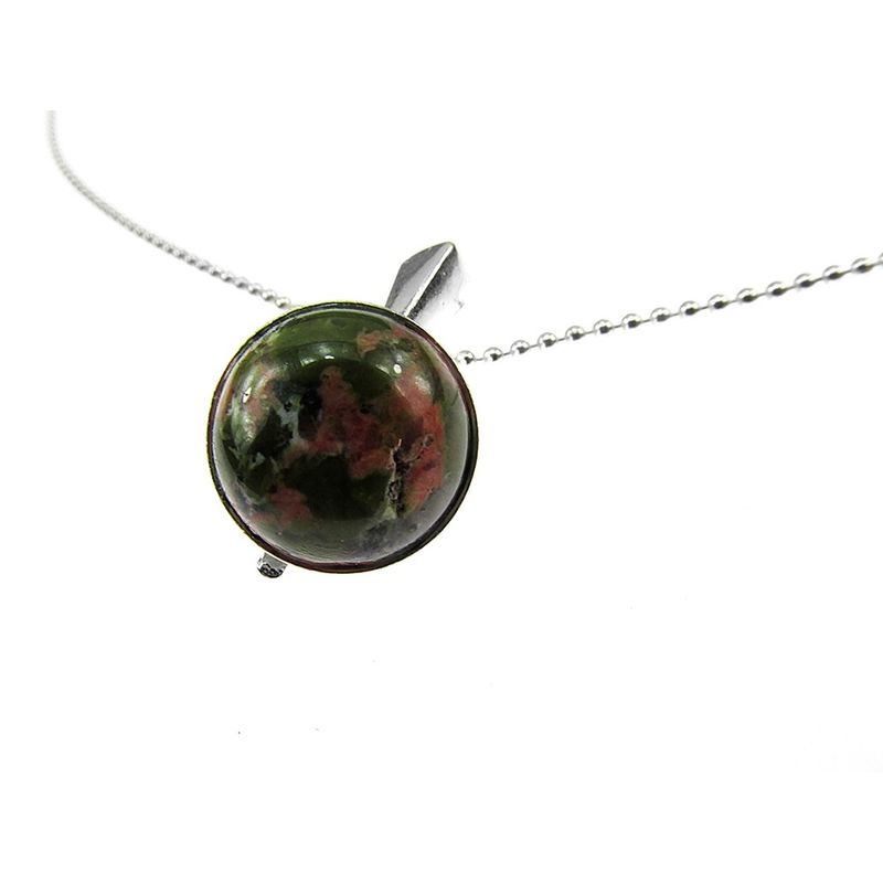 Fashion, accesorii si bijuterii - Femei - Bijuterii femei - Coliere femei - Lantisor argint cu pandantiv mic unakit natural 10 MM - Infinity.ro