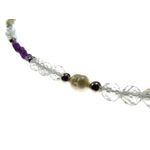 Fashion, accesorii si bijuterii - Femei - Bijuterii femei - Coliere femei - Colier ametist, topaz si perle de cultura cu argint - Infinity.ro