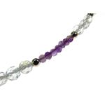 Fashion, accesorii si bijuterii - Femei - Bijuterii femei - Coliere femei - Colier ametist, topaz si perle de cultura cu argint - Infinity.ro