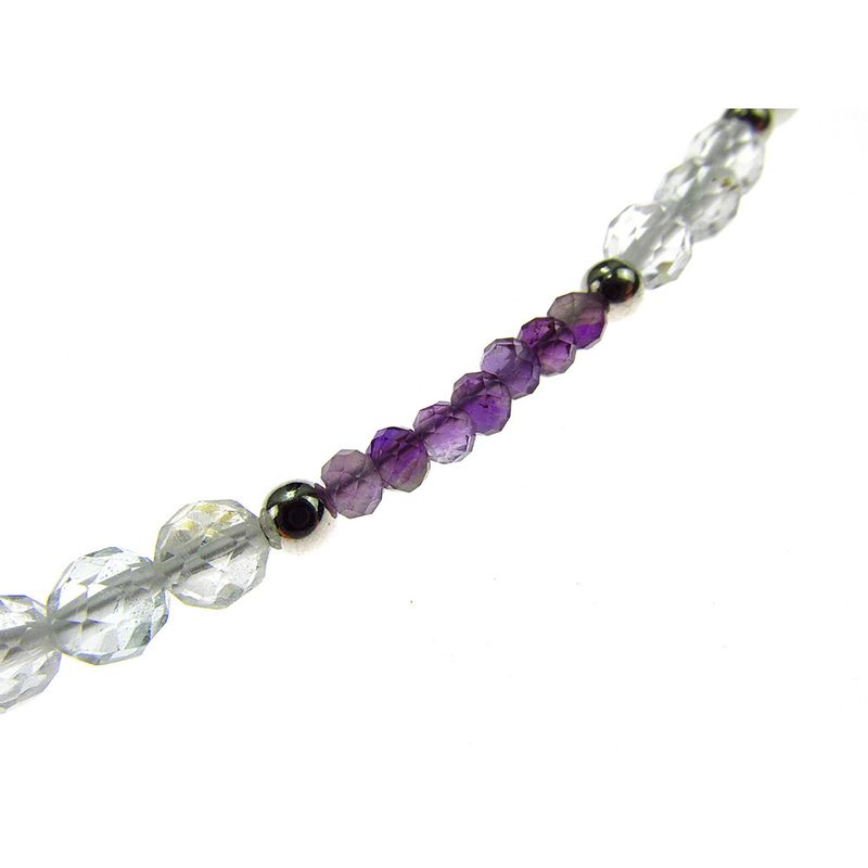 Fashion, accesorii si bijuterii - Femei - Bijuterii femei - Coliere femei - Colier ametist, topaz si perle de cultura cu argint - Infinity.ro