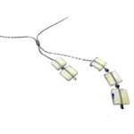 Fashion, accesorii si bijuterii - Femei - Bijuterii femei - Coliere femei - Colier argint asimetric cu opalit - Infinity.ro