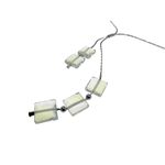 Fashion, accesorii si bijuterii - Femei - Bijuterii femei - Coliere femei - Colier argint asimetric cu opalit - Infinity.ro