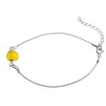 Fashion, accesorii si bijuterii - Femei - Bijuterii femei - Bratari femei - Bratara argint cu jad galben - Infinity.ro