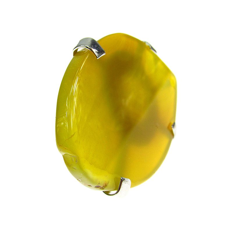 Fashion, accesorii si bijuterii - Femei - Bijuterii femei - Inele femei - Inel reglabil statement masiv cu agat galben 12A - Infinity.ro