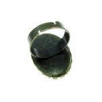 Fashion, accesorii si bijuterii - Femei - Bijuterii femei - Inele femei - Inel vintage reglabil masiv cu ochi de tigru 25x18 MM - Infinity.ro