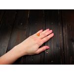 Fashion, accesorii si bijuterii - Femei - Bijuterii femei - Inele femei - Inel argint reglabil placat cu aur cu carneol 14x10 MM - Infinity.ro