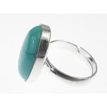 Fashion, accesorii si bijuterii - Femei - Bijuterii femei - Inele femei - Inel argint reglabil turcoaz 18x13 MM - Infinity.ro