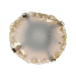 Fashion, accesorii si bijuterii - Femei - Bijuterii femei - Inele femei - Inel reglabil statement masiv cu agata alba naturala D - Infinity.ro