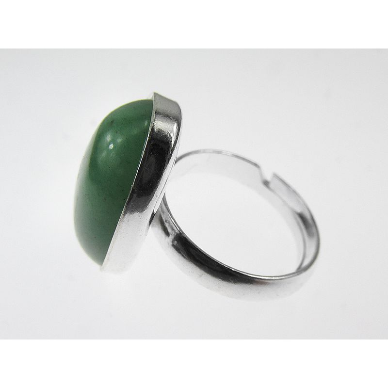 Fashion, accesorii si bijuterii - Femei - Bijuterii femei - Inele femei - Inel argint reglabil aventurin verde 18x13 MM - Infinity.ro
