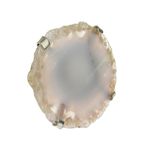 Fashion, accesorii si bijuterii - Femei - Bijuterii femei - Inele femei - Inel reglabil statement masiv cu agata alba naturala D - Infinity.ro