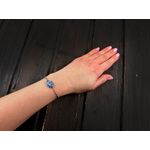 Fashion, accesorii si bijuterii - Femei - Bijuterii femei - Cercei femei - Set bratara si cercei inox cu sodalit - Infinity.ro