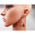 Fashion, accesorii si bijuterii - Femei - Bijuterii femei - Cercei femei - Cercei inox cu ochi de tigru si perle de cultura - Infinity.ro