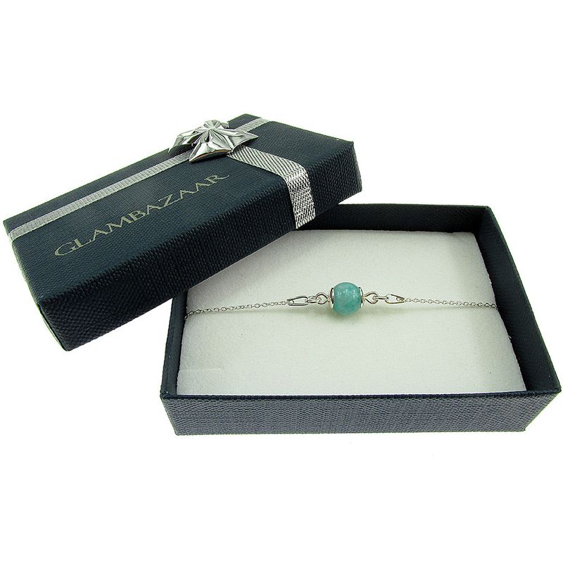 Fashion, accesorii si bijuterii - Femei - Bijuterii femei - Bratari femei - Bratara argint cu amazonit natural - Infinity.ro