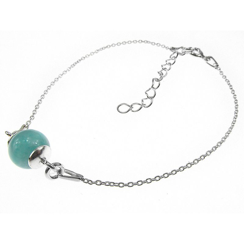 Fashion, accesorii si bijuterii - Femei - Bijuterii femei - Bratari femei - Bratara argint cu amazonit natural - Infinity.ro