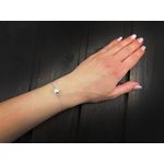 Fashion, accesorii si bijuterii - Femei - Bijuterii femei - Bratari femei - Bratara argint cu cristal de stanca - Infinity.ro