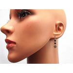 Fashion, accesorii si bijuterii - Femei - Bijuterii femei - Cercei femei - Cercei argint floricica si chihlimbar rosu - Infinity.ro