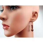 Fashion, accesorii si bijuterii - Femei - Bijuterii femei - Cercei femei - Set Piatra Soarelui maro si jad galben - Infinity.ro