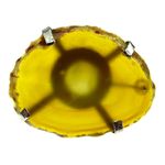 Fashion, accesorii si bijuterii - Femei - Bijuterii femei - Inele femei - Inel reglabil statement masiv cu agat galben 14A - Infinity.ro