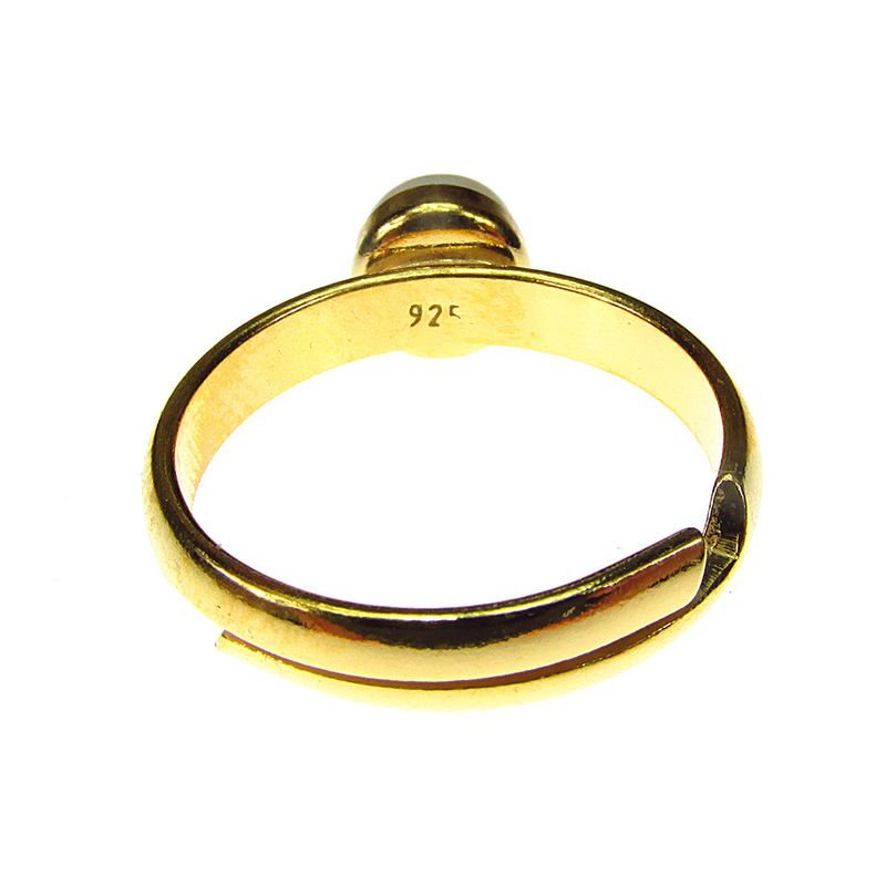 Fashion, accesorii si bijuterii - Femei - Bijuterii femei - Inele femei - Inel reglabil argint placat cu aur perla de cultura 6 MM - Infinity.ro